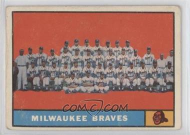 1961 Topps - [Base] #463.1 - Milwaukee Braves Team