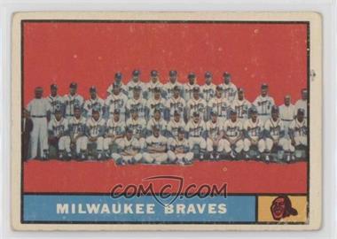 1961 Topps - [Base] #463.1 - Milwaukee Braves Team [Good to VG‑EX]