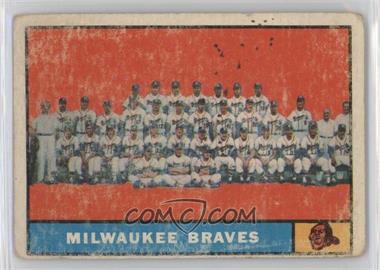 1961 Topps - [Base] #463.1 - Milwaukee Braves Team [COMC RCR Poor]