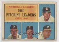 League Leaders - Ernie Broglio, Warren Spahn, Vernon Law, Lew Burdette (No Blac…