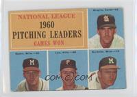 League Leaders - Ernie Broglio, Warren Spahn, Vernon Law, Lew Burdette (No Blac…