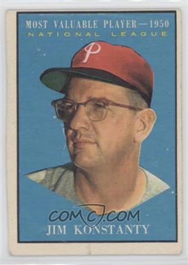 1961 Topps - [Base] #479 - Most Valuable Players - Jim Konstanty