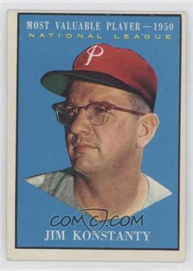 1961 Topps - [Base] #479 - Most Valuable Players - Jim Konstanty