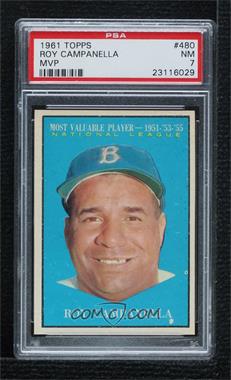 1961 Topps - [Base] #480 - Most Valuable Players - Roy Campanella [PSA 7 NM]