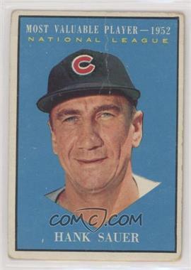 1961 Topps - [Base] #481 - Most Valuable Players - Hank Sauer