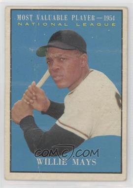 1961 Topps - [Base] #482 - Most Valuable Players - Willie Mays [Poor to Fair]