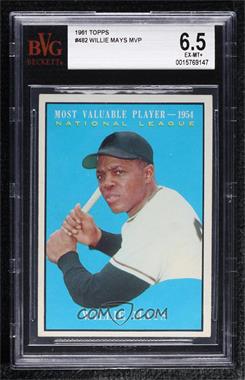 1961 Topps - [Base] #482 - Most Valuable Players - Willie Mays [BVG 6.5 EX‑MT+]