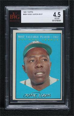 1961 Topps - [Base] #484 - Most Valuable Players - Hank Aaron [BVG 4.5 VG‑EX+]