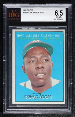 1961 Topps - [Base] #484 - Most Valuable Players - Hank Aaron [BVG 6.5 EX‑MT+]