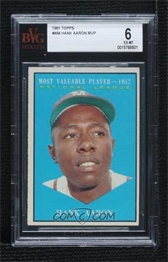 1961 Topps - [Base] #484 - Most Valuable Players - Hank Aaron [BVG 6 EX‑MT]