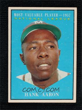 1961 Topps - [Base] #484 - Most Valuable Players - Hank Aaron