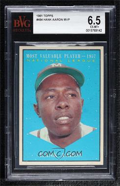 1961 Topps - [Base] #484 - Most Valuable Players - Hank Aaron [BVG 6.5 EX‑MT+]