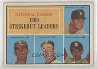 League Leaders - Don Drysdale, Sandy Koufax, Sam Jones, Ernie Broglio [Good&nbs…