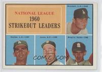 League Leaders - Don Drysdale, Sandy Koufax, Sam Jones, Ernie Broglio