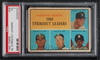 League Leaders - Don Drysdale, Sandy Koufax, Sam Jones, Ernie Broglio [PSA …