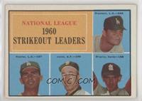 League Leaders - Don Drysdale, Sandy Koufax, Sam Jones, Ernie Broglio