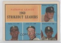 League Leaders - Don Drysdale, Sandy Koufax, Sam Jones, Ernie Broglio [Noted]