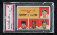 League Leaders - Jim Bunning, Pedro Ramos, Early Wynn, Frank Lary [PSA 7&n…