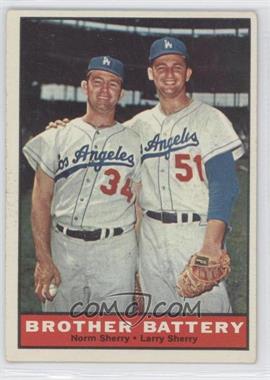 1961 Topps - [Base] #521 - Brother Battery (Norm Sherry, Larry Sherry)