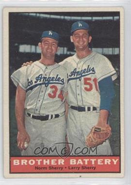 1961 Topps - [Base] #521 - Brother Battery (Norm Sherry, Larry Sherry) [Noted]