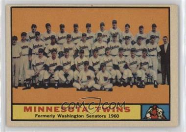 1961 Topps - [Base] #542 - High # - Minnesota Twins Team