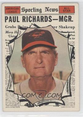 1961 Topps - [Base] #566 - High # - Paul Richards