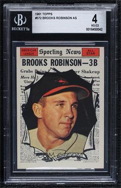 1961 Topps - [Base] #572 - High # - Brooks Robinson [BGS 4 VG‑EX]