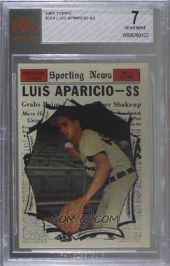 1961 Topps - [Base] #574 - High # - Luis Aparicio [BVG 7 NEAR MINT]