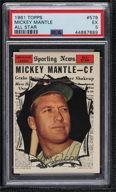 1961 Topps - [Base] #578 - High # - Mickey Mantle [PSA 5 EX]