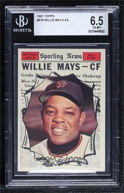 1961 Topps - [Base] #579 - High # - Willie Mays [BGS 6.5 EX‑MT+]