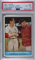 Lindy Shows Larry (Lindy McDaniel, Larry Jackson) [PSA 6 EX‑MT]