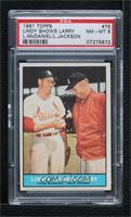 Lindy Shows Larry (Lindy McDaniel, Larry Jackson) [PSA 8 NM‑MT]