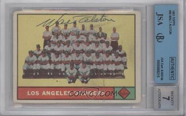 1961 Topps - [Base] #86 - Los Angeles Dodgers Team [JSA Certified Encased by BGS]