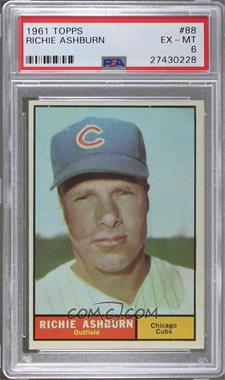 1961 Topps - [Base] #88 - Richie Ashburn [PSA 6 EX‑MT]