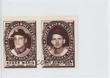 1961 Topps - Baseball Stamps #RMRS - Roger Maris, Ray Semproch