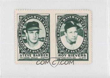 1961 Topps - Baseball Stamps #SBRS - Steve Barber, Roy Sievers