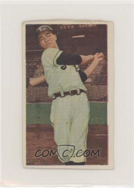 1962 Maruya Green Pitching Grip Back Menko - JCM57b #532760 - Sadayuki Tokutake [Good to VG‑EX]