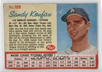 Sandy Koufax (red grid) [Good to VG‑EX]