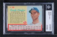 Sandy Koufax (red grid) [BGS Authentic]