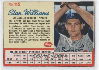 1962 Post - [Base] #115 - Stan Williams