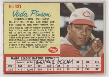 1962 Post - [Base] #121 - Vada Pinson