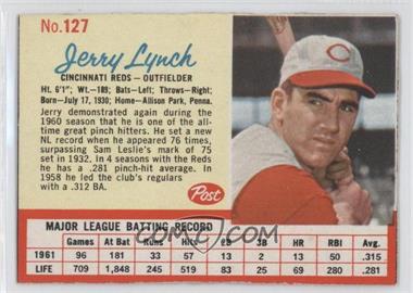 1962 Post - [Base] #127 - Jerry Lynch [Authentic]