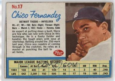 1962 Post - [Base] #17 - Chico Fernandez