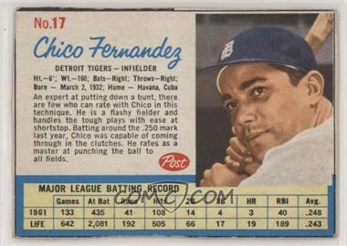 1962 Post - [Base] #17 - Chico Fernandez