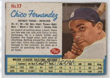 1962 Post - [Base] #17 - Chico Fernandez