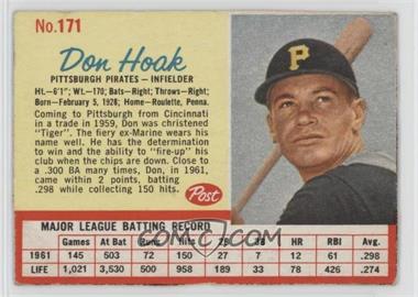 1962 Post - [Base] #171 - Don Hoak [Noted]