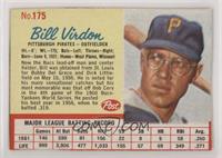 Bill Virdon [Poor to Fair]