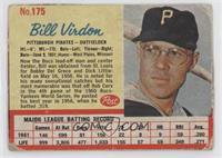 Bill Virdon [Poor to Fair]