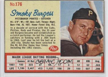 1962 Post - [Base] #176 - Smoky Burgess