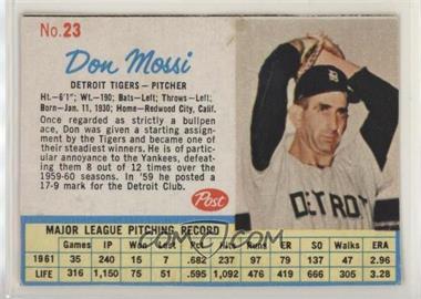 1962 Post - [Base] #23 - Don Mossi